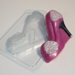 Туфелька женская пластиковая форма для мыла