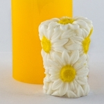 Цилиндр Ромашки 3D, форма для мыла силиконовая