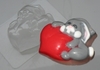 Влюбленный заяц, форма для мыла пластиковая