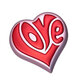 Сердце Love форма пластиковая