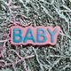 Пластиковая форма "BABY" (надпись)
