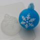 Шар Снежинка 2, форма для мыла пластиковая